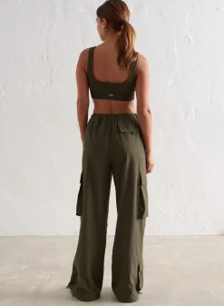Workout Pants^AIM’N Windbreaker Parachute Pants Khaki