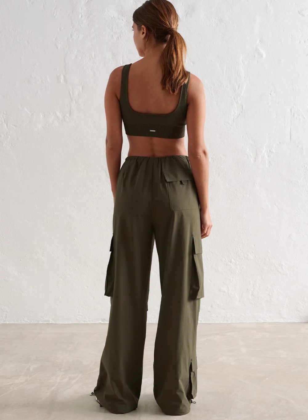 Workout Pants^AIM’N Windbreaker Parachute Pants Khaki
