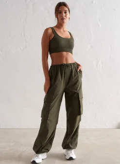 Workout Pants^AIM’N Windbreaker Parachute Pants Khaki