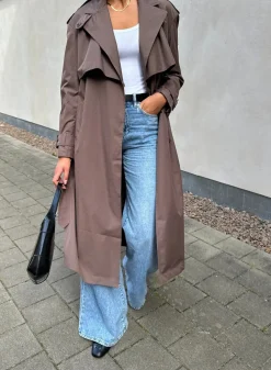 Høstjakker|Jakker Til Hverdags^AIM’N Recycled Tech Trench Coat Macchiato