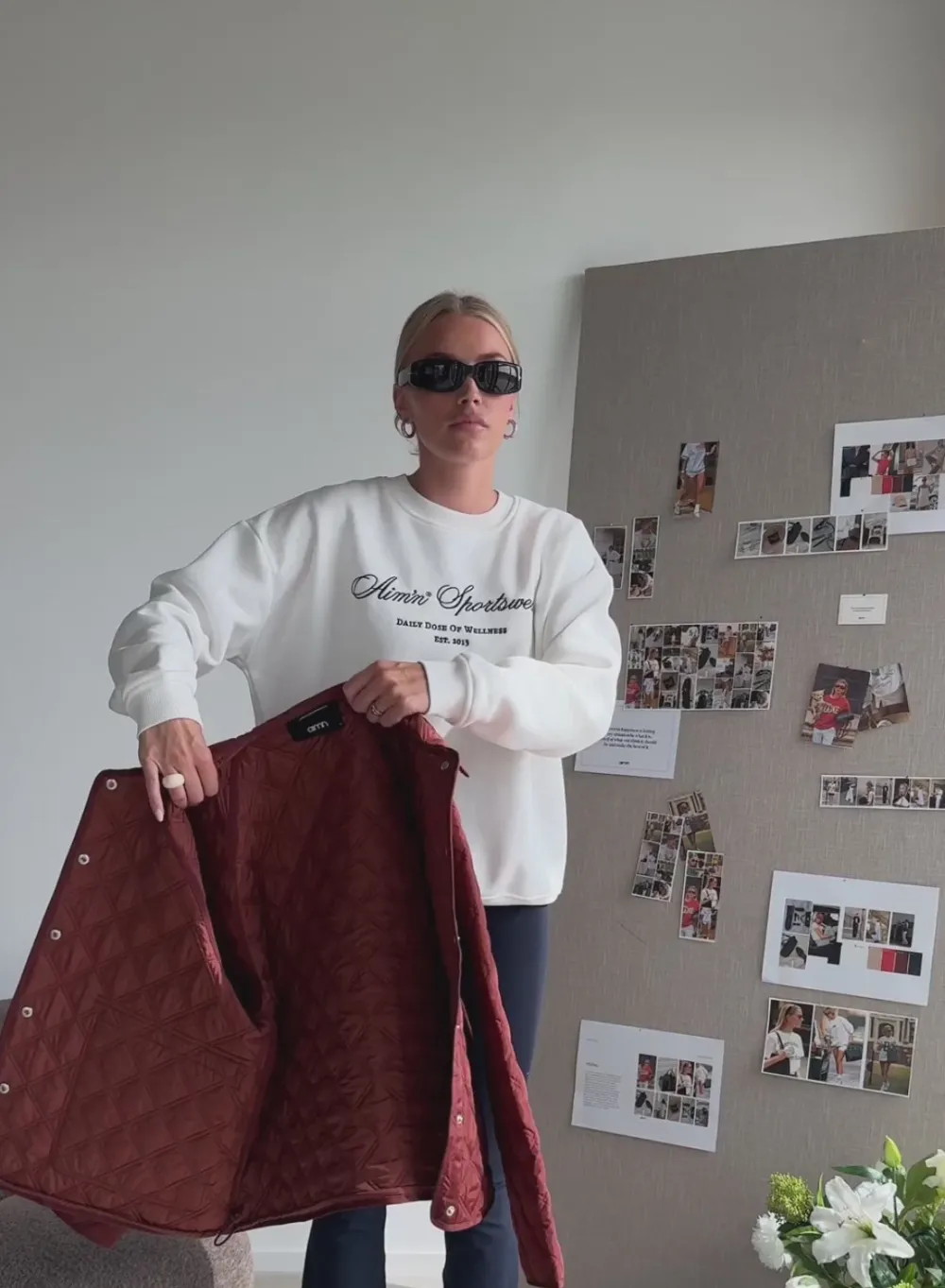 Høstjakker|Jakker Til Hverdags^AIM’N Quilted Femme Jacket Mahogany