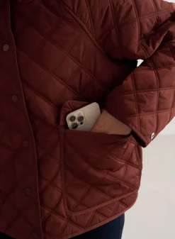Høstjakker|Jakker Til Hverdags^AIM’N Quilted Femme Jacket Mahogany