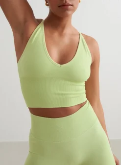 Tank Tops Og Trenings Tank Tops|Seamless Tank Tops^AIM’N Shape Seamless Cross Back Bralette Matcha
