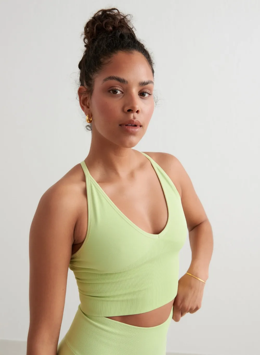 Tank Tops Og Trenings Tank Tops|Seamless Tank Tops^AIM’N Shape Seamless Cross Back Bralette Matcha