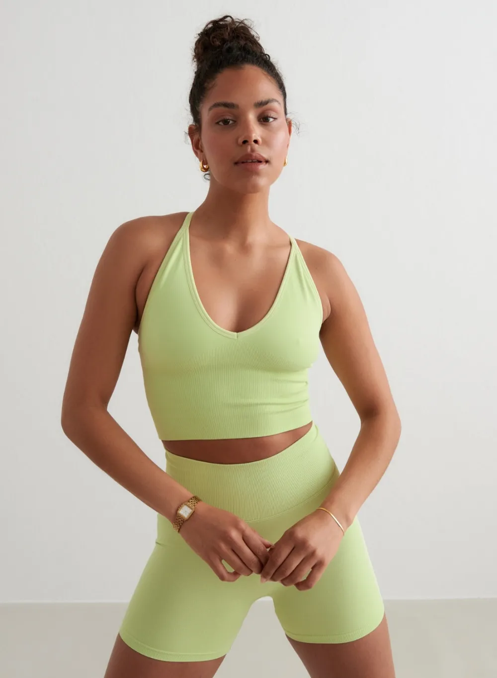 Tank Tops Og Trenings Tank Tops|Seamless Tank Tops^AIM’N Shape Seamless Cross Back Bralette Matcha