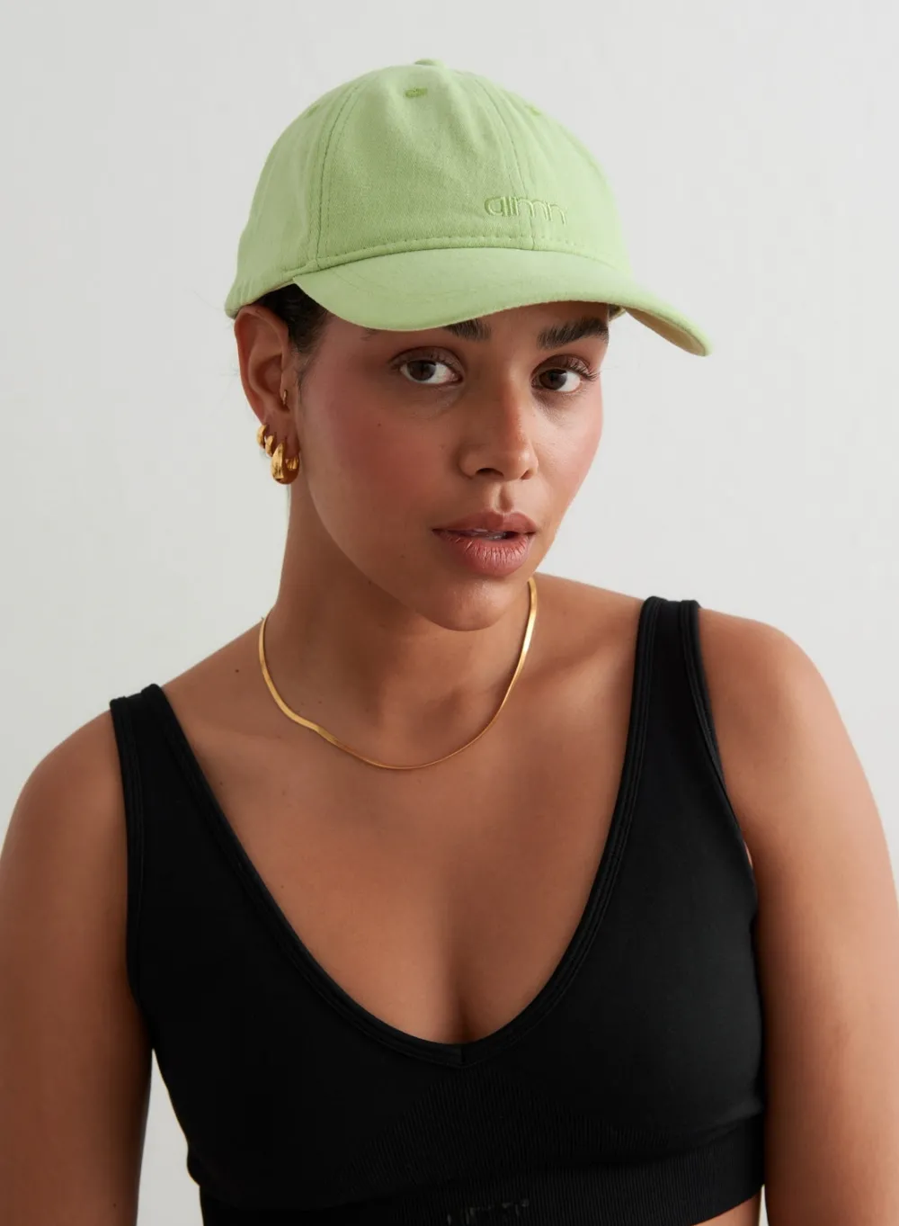 Caps^AIM’N Small Logo Cap Matcha
