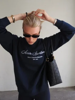 Langermede Skjorter|Sweatshirts^AIM’N Heritage Sweatshirt Navy