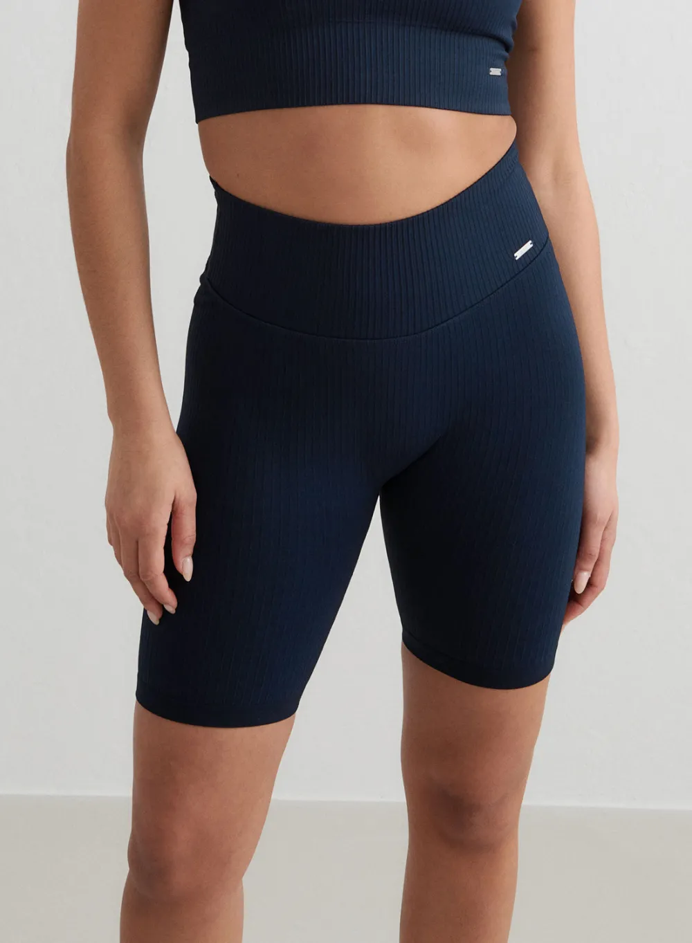 All Biker Shorts^AIM’N Ribbed Biker Shorts Navy