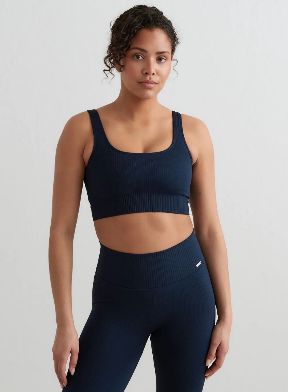 Ribbed Sports Bras|Seamless Sports Bras^AIM’N Ribbed Seamless Bra Navy