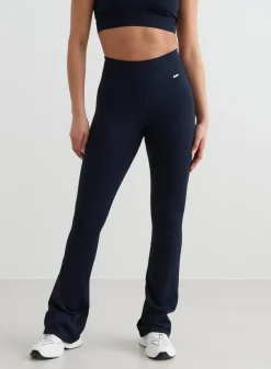Treningstights|Ribbete Tights^AIM’N Ribbed Seamless Flare Tights Navy