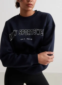 Langermede Skjorter|Sweatshirts^AIM’N Navy Varsity Sweatshirt