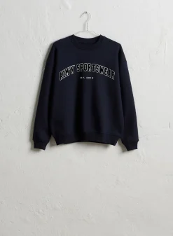 Langermede Skjorter|Sweatshirts^AIM’N Navy Varsity Sweatshirt
