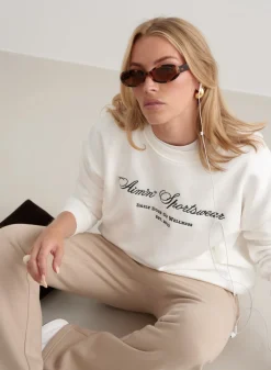 Langermede Skjorter|Sweatshirts^AIM’N Heritage Sweatshirt Off white