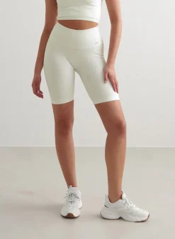 Seamless Biker Shorts|All Biker Shorts^AIM’N Off-White Ribbed Seamless Biker Shorts Off white