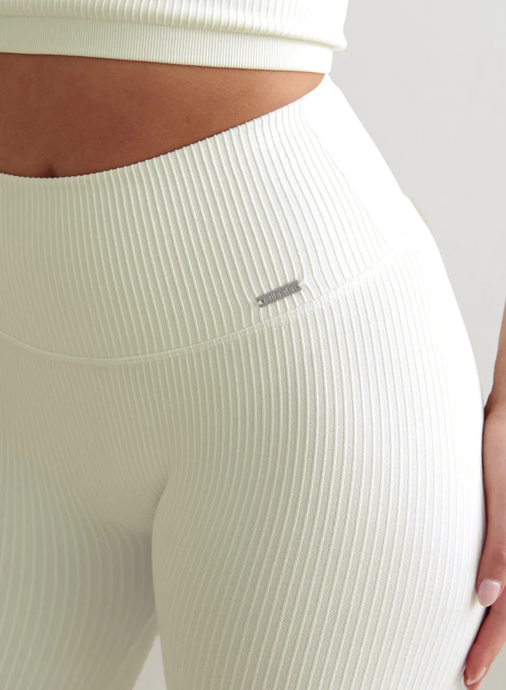Seamless Biker Shorts|All Biker Shorts^AIM’N Off-White Ribbed Seamless Biker Shorts Off white