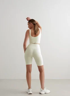 Seamless Biker Shorts|All Biker Shorts^AIM’N Off-White Ribbed Seamless Biker Shorts Off white