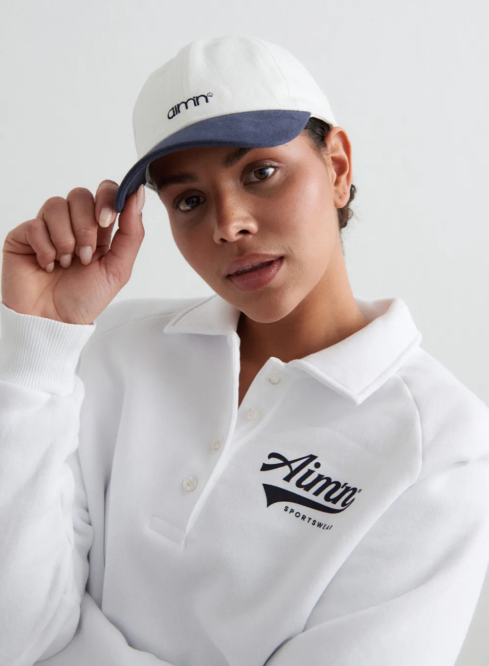 Caps^AIM’N Off-White Small Logo Cap Off white
