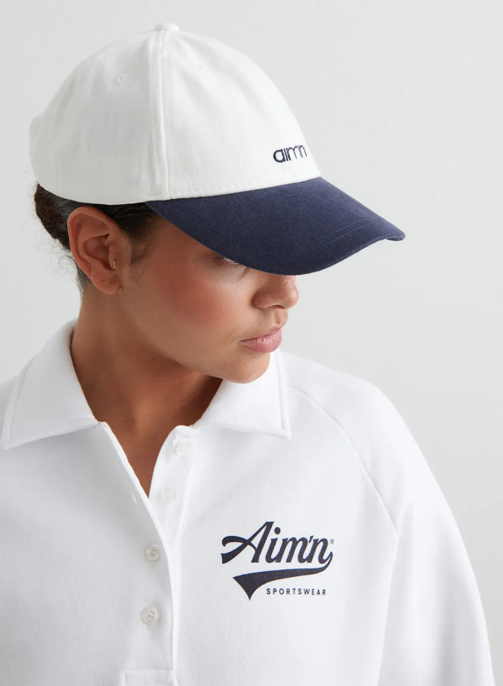 Caps^AIM’N Off-White Small Logo Cap Off white