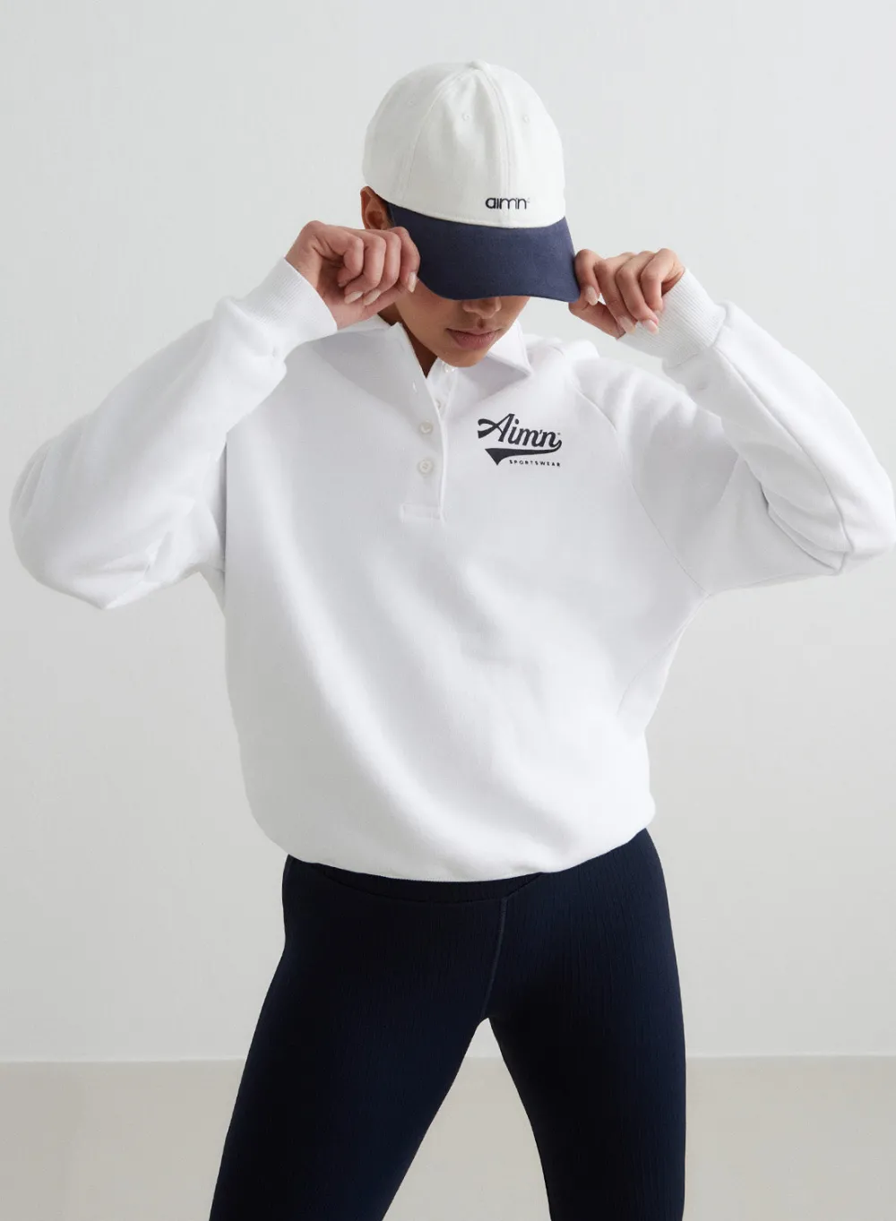 Caps^AIM’N Off-White Small Logo Cap Off white