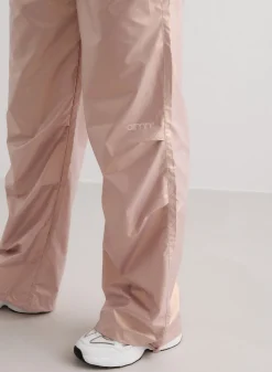 Workout Pants^AIM’N Metallic Plain Parachute Pants Rose