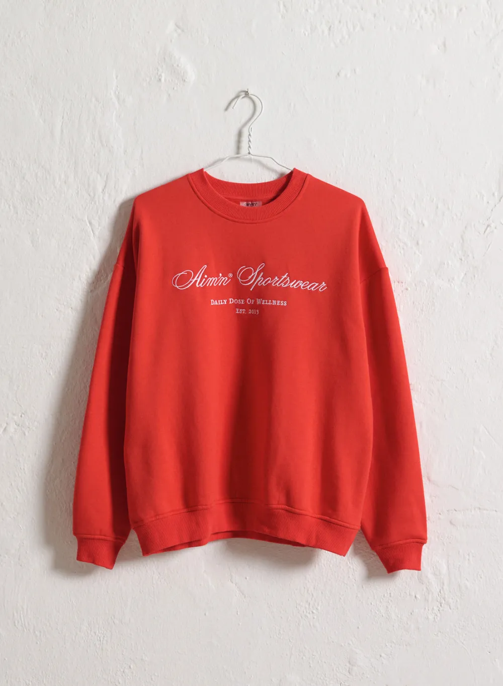 Langermede Skjorter|Sweatshirts^AIM’N 90's Red Heritage Sweatshirt 90s-red