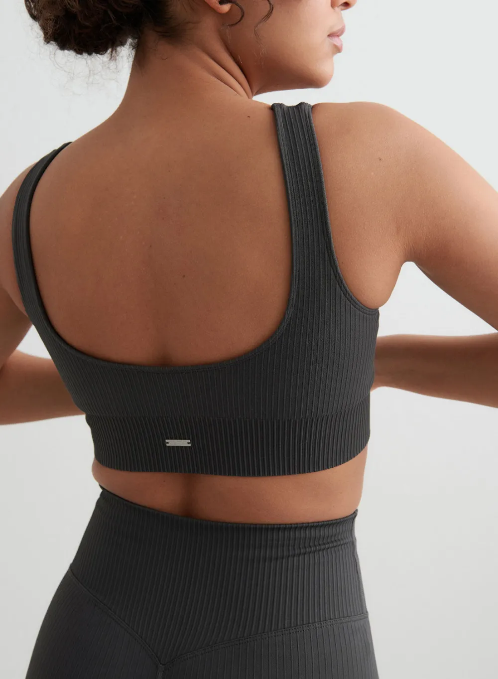 Ribbed Sports Bras|Seamless Sports Bras^AIM’N Ribbed Seamless Bra Shadow grey
