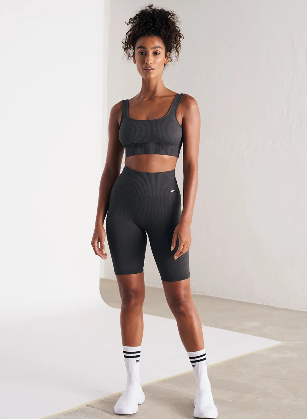 Seamless Biker Shorts|All Biker Shorts^AIM’N Ribbed Seamless Biker Shorts Shadow grey
