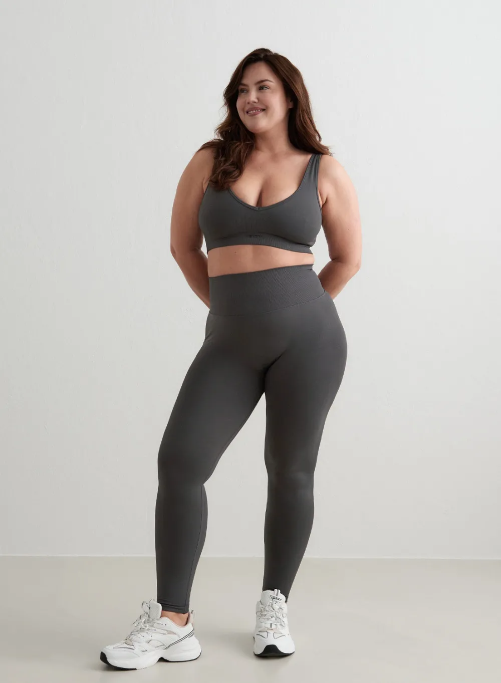 Treningstights|Seamless Tights^AIM’N Shape Seamless Tights Shadow grey