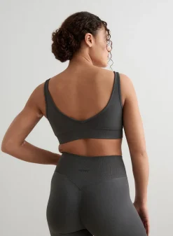 Seamless Sports Bras^AIM’N Shape Seamless Deep Cut Bra Shadow grey