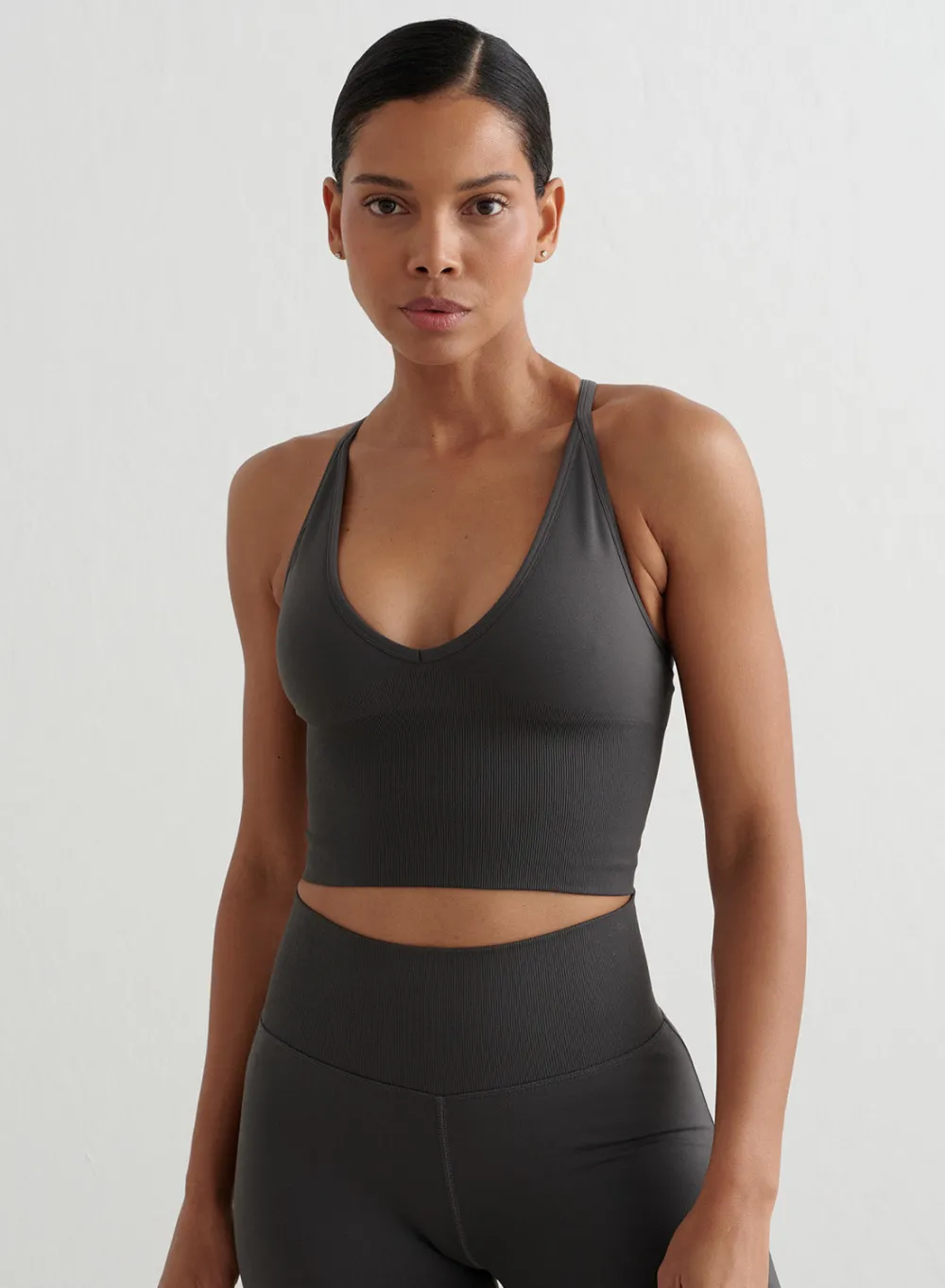 Tank Tops Og Trenings Tank Tops|Seamless Tank Tops^AIM’N Shape Seamless Cross Back Bralette Shadow grey