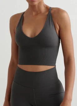 Tank Tops Og Trenings Tank Tops|Seamless Tank Tops^AIM’N Shape Seamless Cross Back Bralette Shadow grey