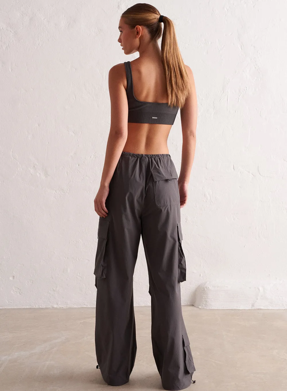 Workout Pants^AIM’N Windbreaker Parachute Pants Shadow grey