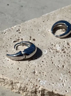 Vanntette Smykker^AIM’N Waterproof Drop Hoop Earrings Silver
