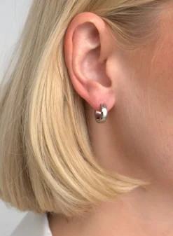 Vanntette Smykker^AIM’N Waterproof Hoop Earrings Silver