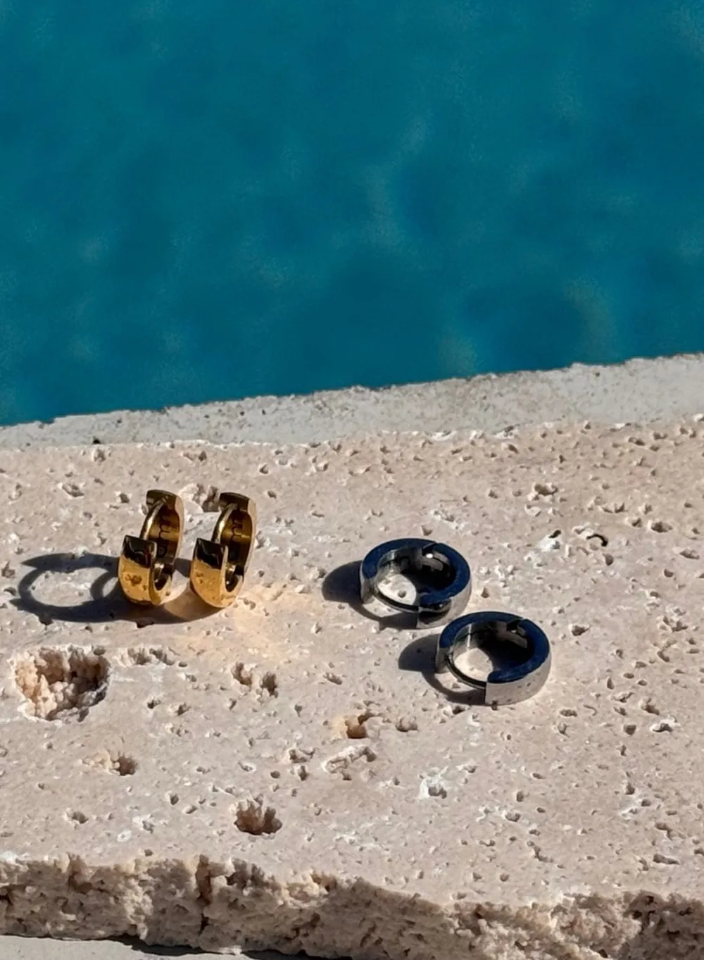 Vanntette Smykker^AIM’N Waterproof Hoop Earrings Silver