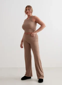 Myke Bukser|Sweatpants^AIM’N Ease Ribbed Pants Toffee melange