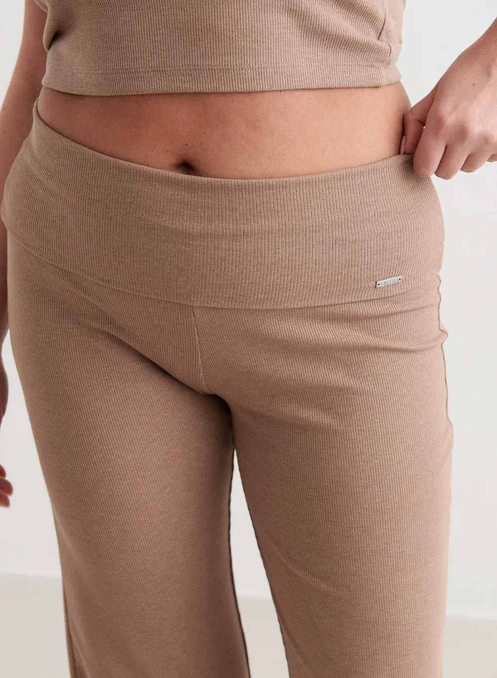 Myke Bukser|Sweatpants^AIM’N Ease Ribbed Pants Toffee melange