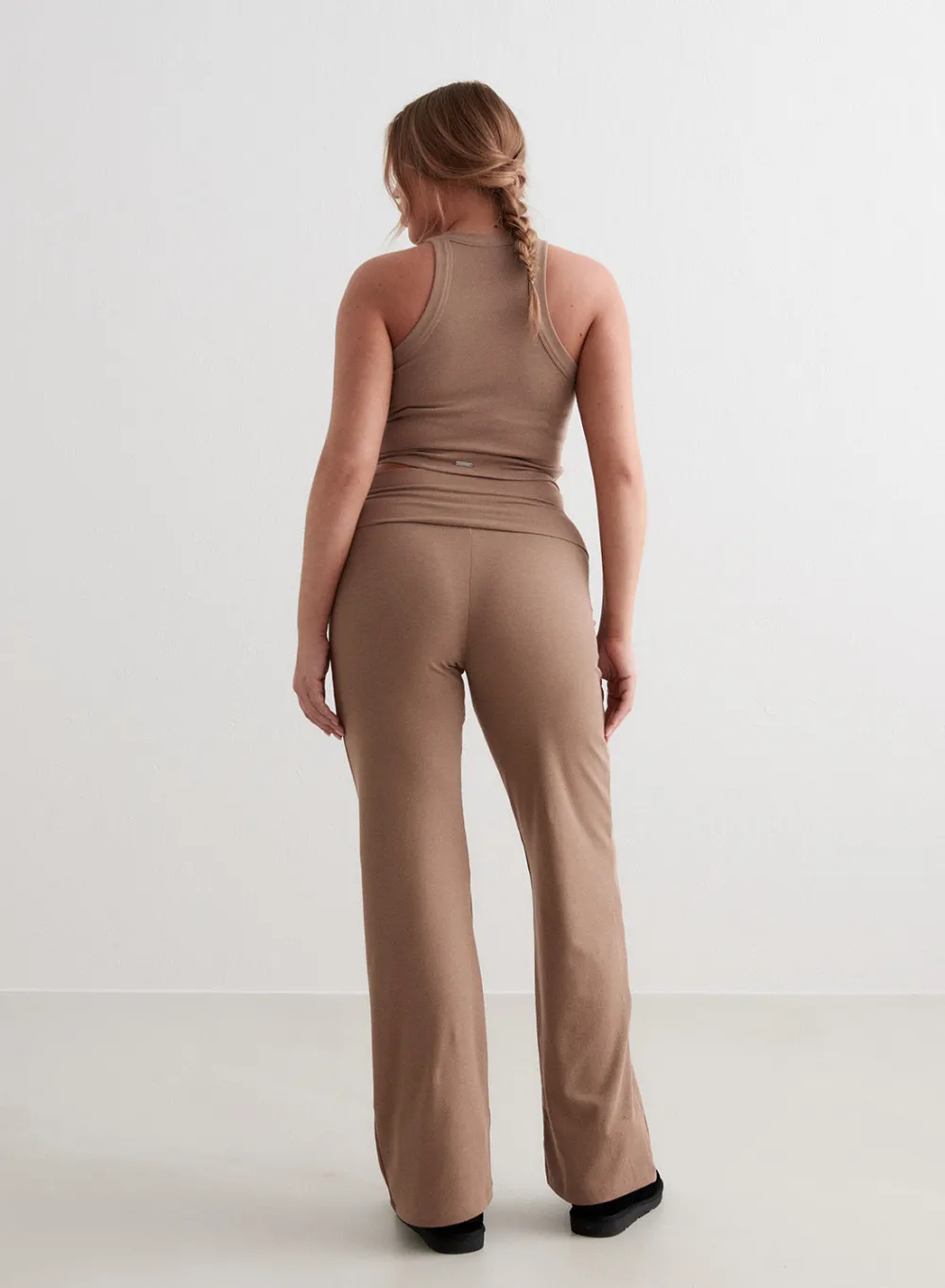 Tank Tops Og Trenings Tank Tops|Cropped Tank Tops^AIM’N Ease Ribbed Tank Top Toffee melange