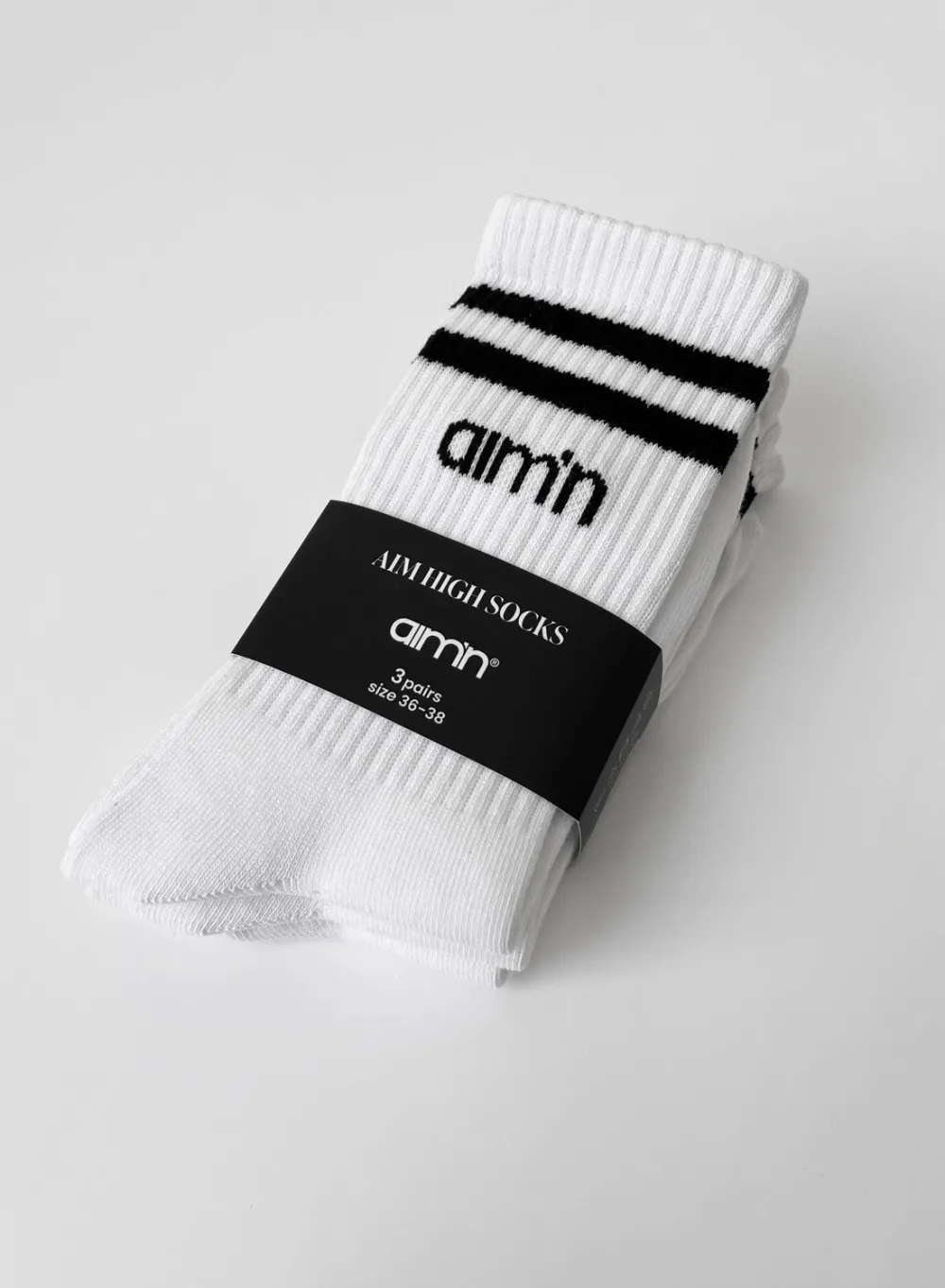 Sokker^AIM’N Aim High Socks 3-pack White