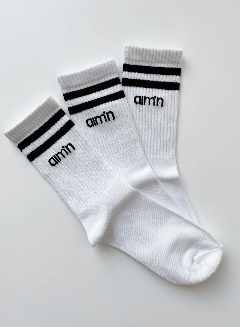 Sokker^AIM’N Aim High Socks 3-pack White