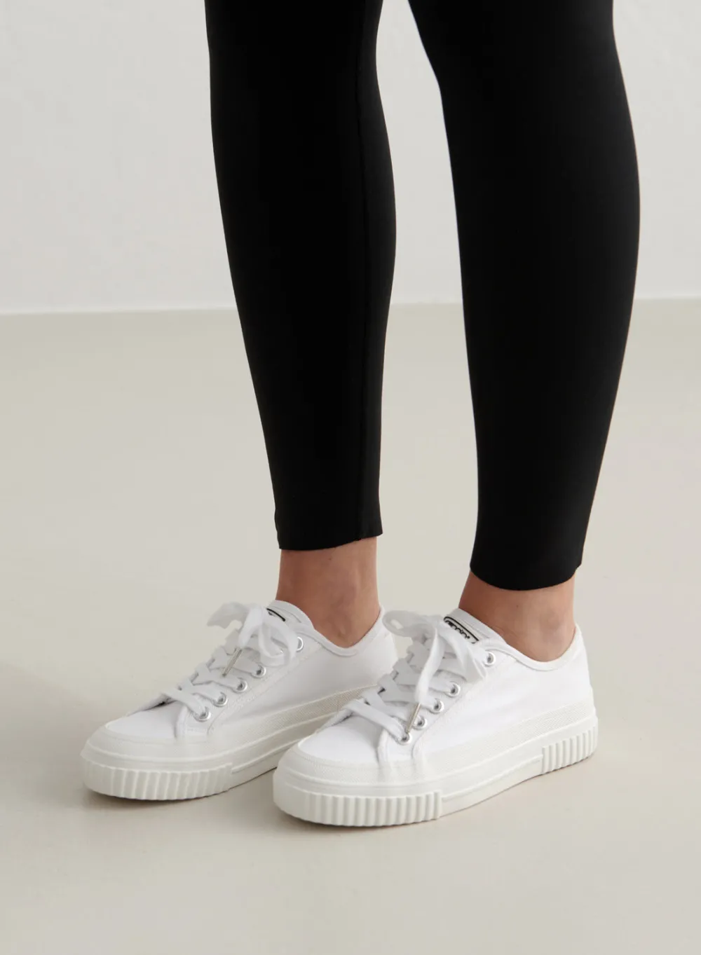 Sneakers^AIM’N Cotton Canvas Sneakers White