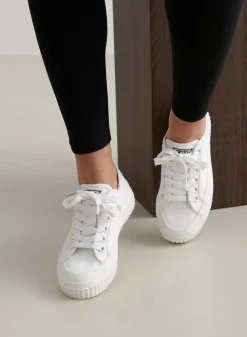 Sneakers^AIM’N Cotton Canvas Sneakers White