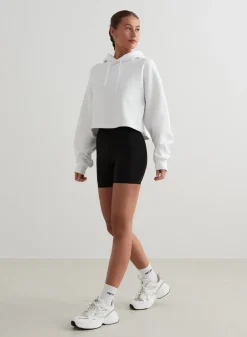 Crop Topper|Sweatshirts^AIM’N White Cropped Hoodie