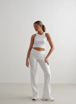 Tank Tops Og Trenings Tank Tops|Cropped Tank Tops^AIM’N Ease Ribbed Tank Top White