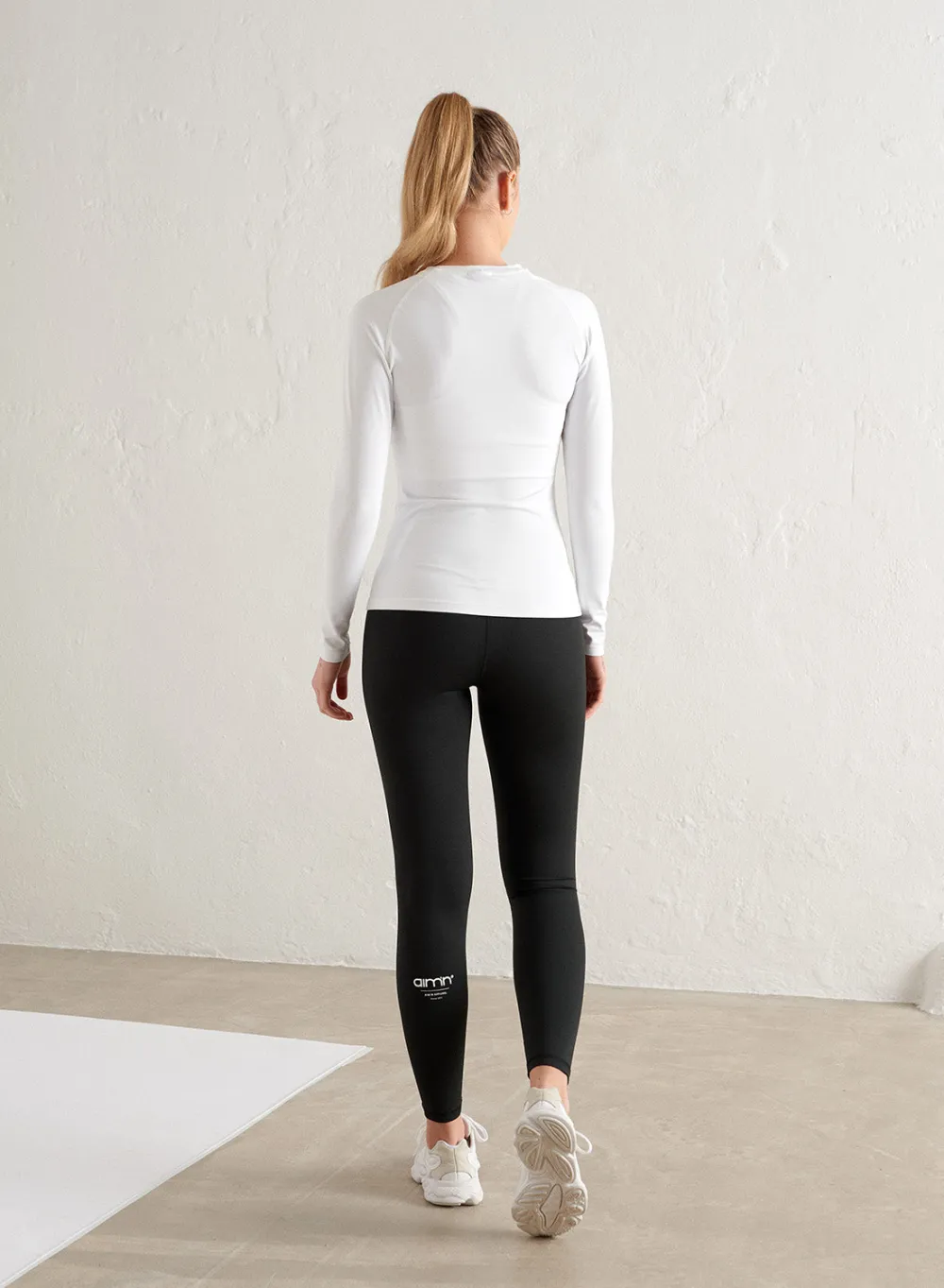 Langermede Skjorter|Long Sleeve Workout Tops^AIM’N Edge Core Long Sleeve White