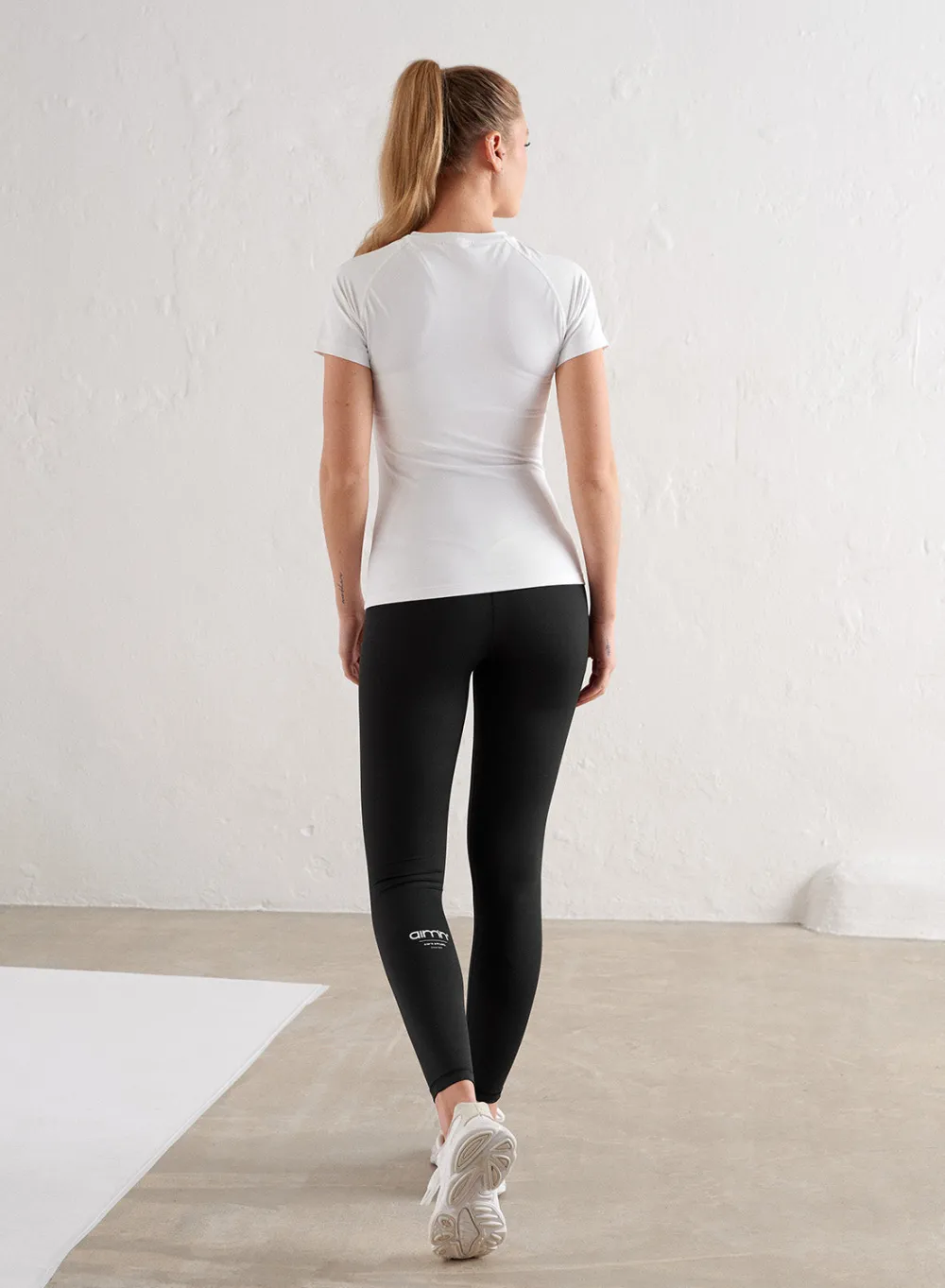 T-skjorter|Trenings-T-shirts^AIM’N Edge Core Short Sleeve White