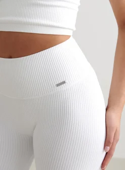 Seamless Biker Shorts|All Biker Shorts^AIM’N Ribbed Seamless Biker Shorts White