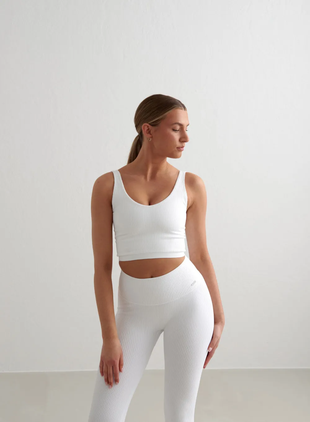 Tank Tops Og Trenings Tank Tops|Seamless Tank Tops^AIM’N Ribbed Seamless Bralette White