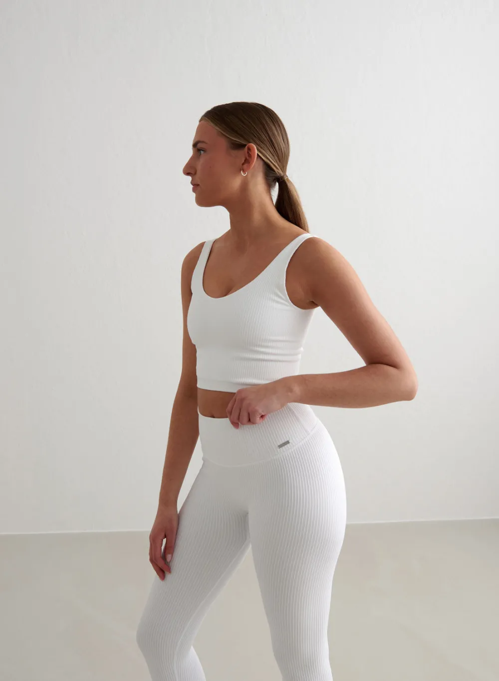 Tank Tops Og Trenings Tank Tops|Seamless Tank Tops^AIM’N Ribbed Seamless Bralette White