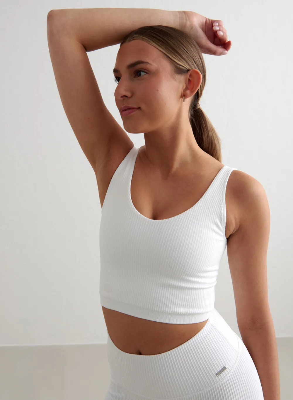 Tank Tops Og Trenings Tank Tops|Seamless Tank Tops^AIM’N Ribbed Seamless Bralette White